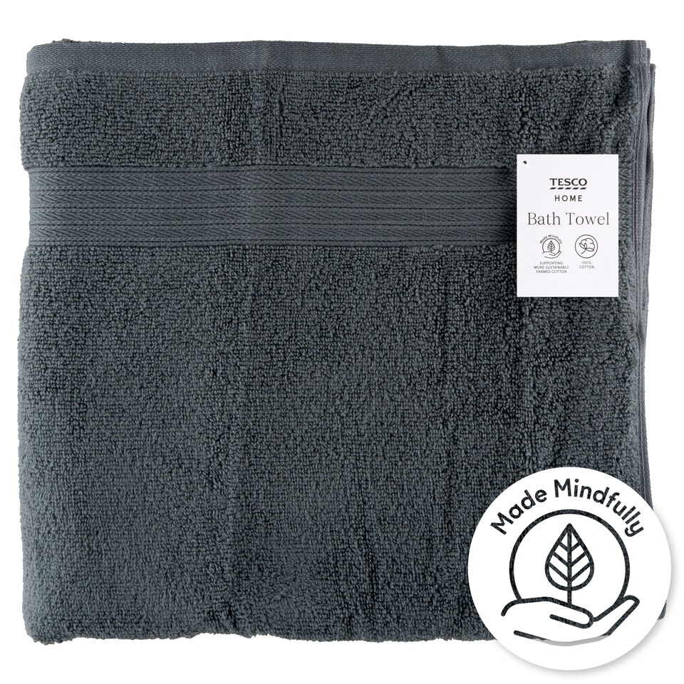 Tesco Home szürke színű törülköző 70 cm x 127 cm