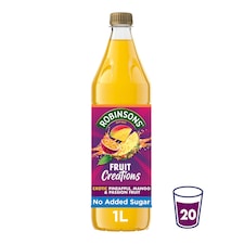 Robinsons Creations Pineapple, Mango & Passion Fruit Squash 1L 