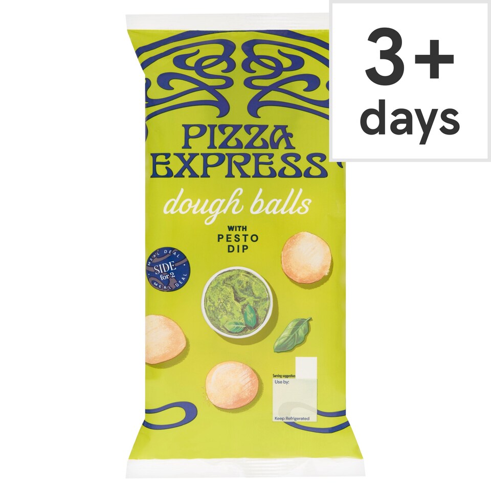Pizza Express Dough Balls With Pesto Dip 95G Tesco Groceries