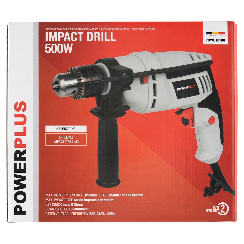 Power Plus Impact Drill 500W POWC10100