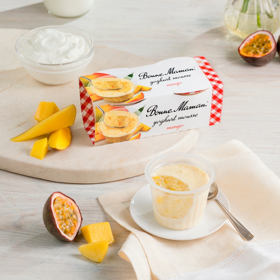 image 1 of Bonne Maman Mango Yoghurt Mousse 2 x 70g