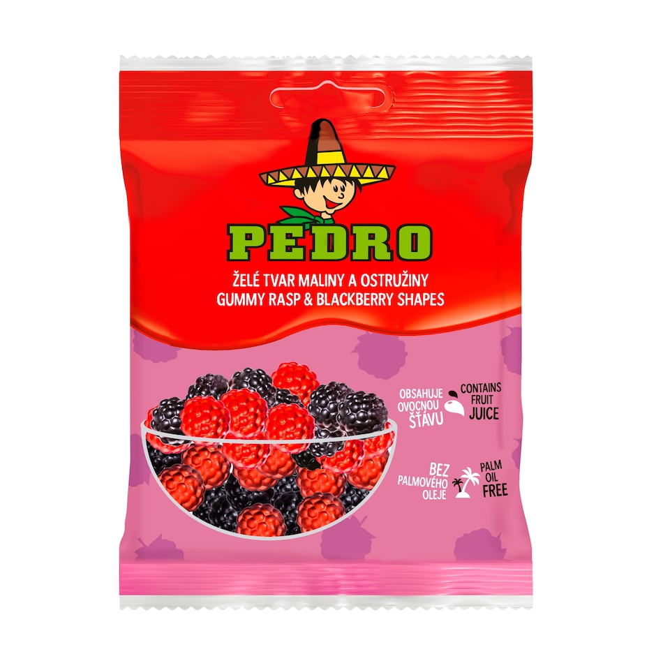 Pedro Želé tvar maliny a ostružiny 200g