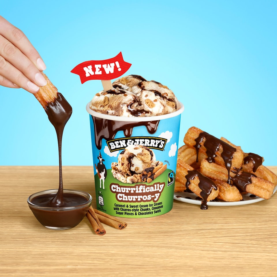 image 1 of Ben & Jerry's Churrifically Churros-y Ice Cream Tub 465ml