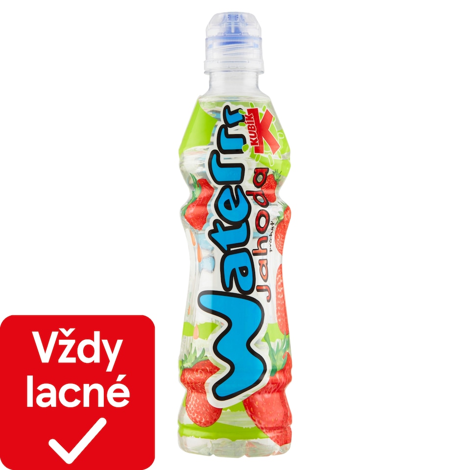 Kubík Waterrr Príchuť jahoda 500 ml