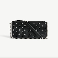 SACHA Studded Chain Strap Crossbody Bag in Black
