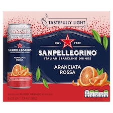 SAN PELLEGRINO SPARKLING ORANGE & BLOOD ORANGE SPARKLING DRINK 6 X 330ML
