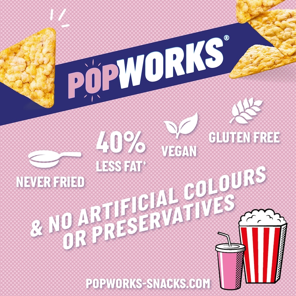 image 1 of Popworks Sweet & Salty Multipack Popped Crisps 5x17g