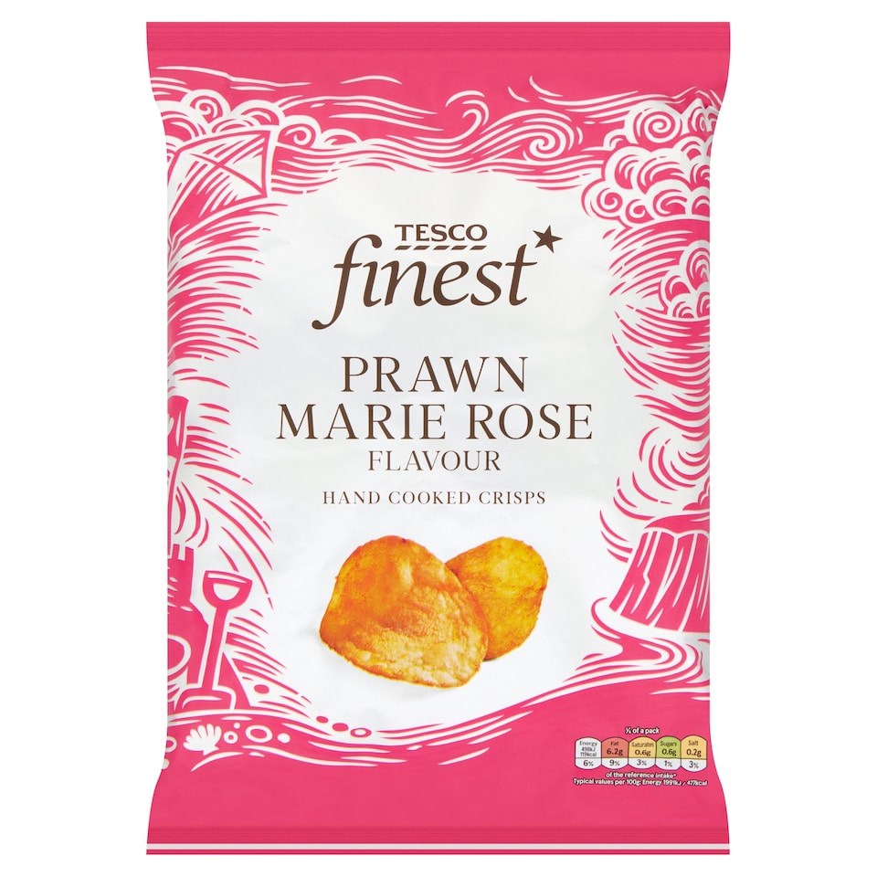 Tesco Finest Prawn Marie Rose Crisps 150G