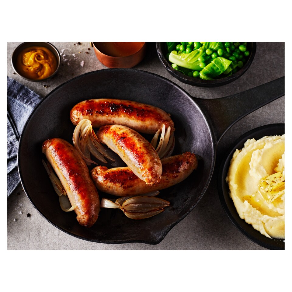 image 1 of Tesco Finest 4 Hickory Smoked Pork Sausages 440g