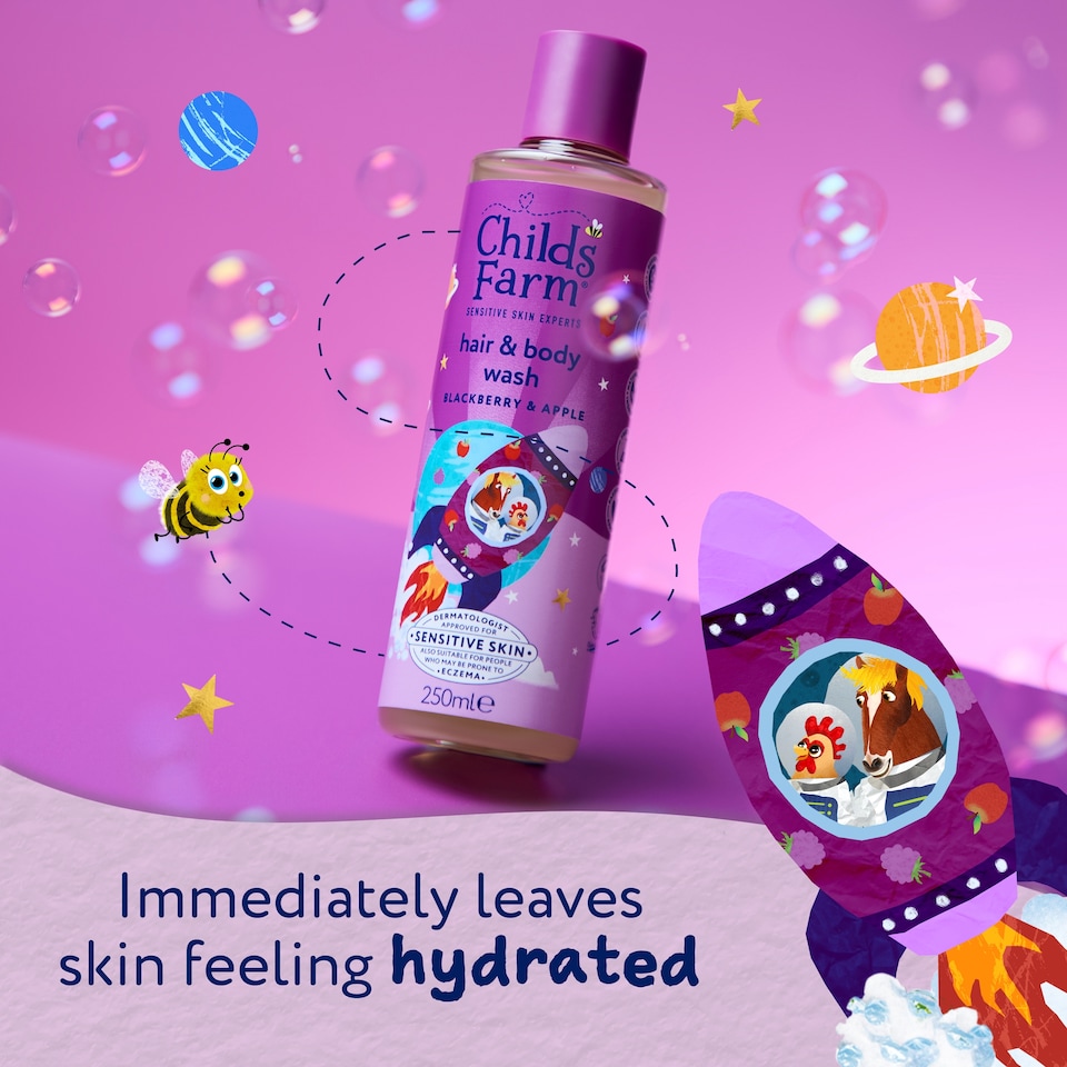 image 1 of Childs Farm Blackberry & Apple Body Wash 250Ml