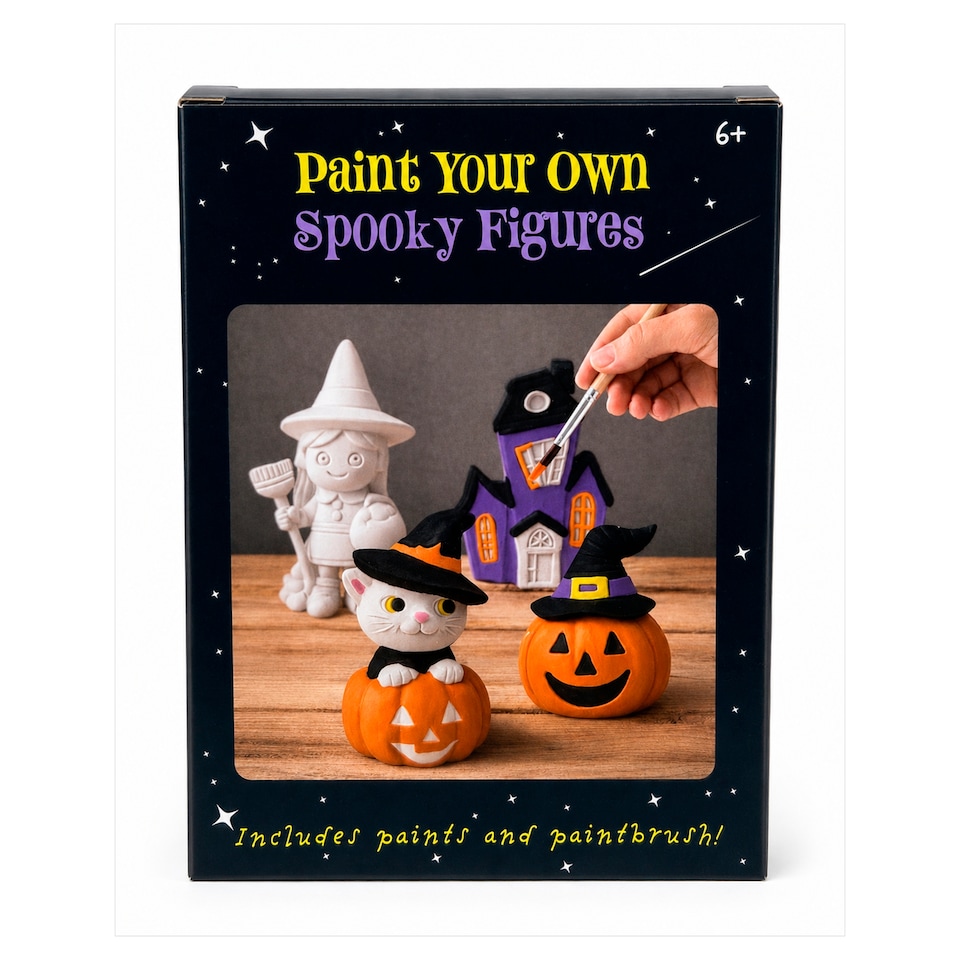 Halloween Craft Paint Your Own Spooky Figures 4 Pack