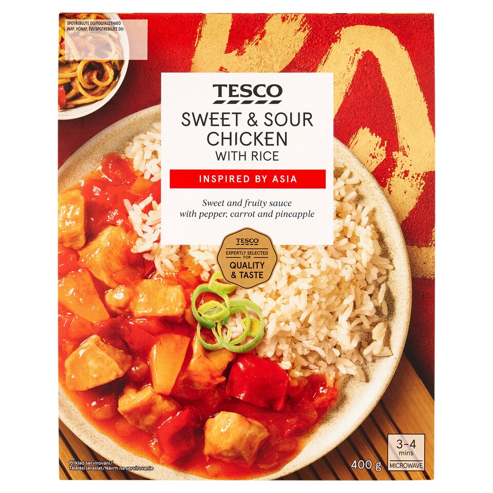 Tesco Sweet and Sour Chicken with Rice 400 g