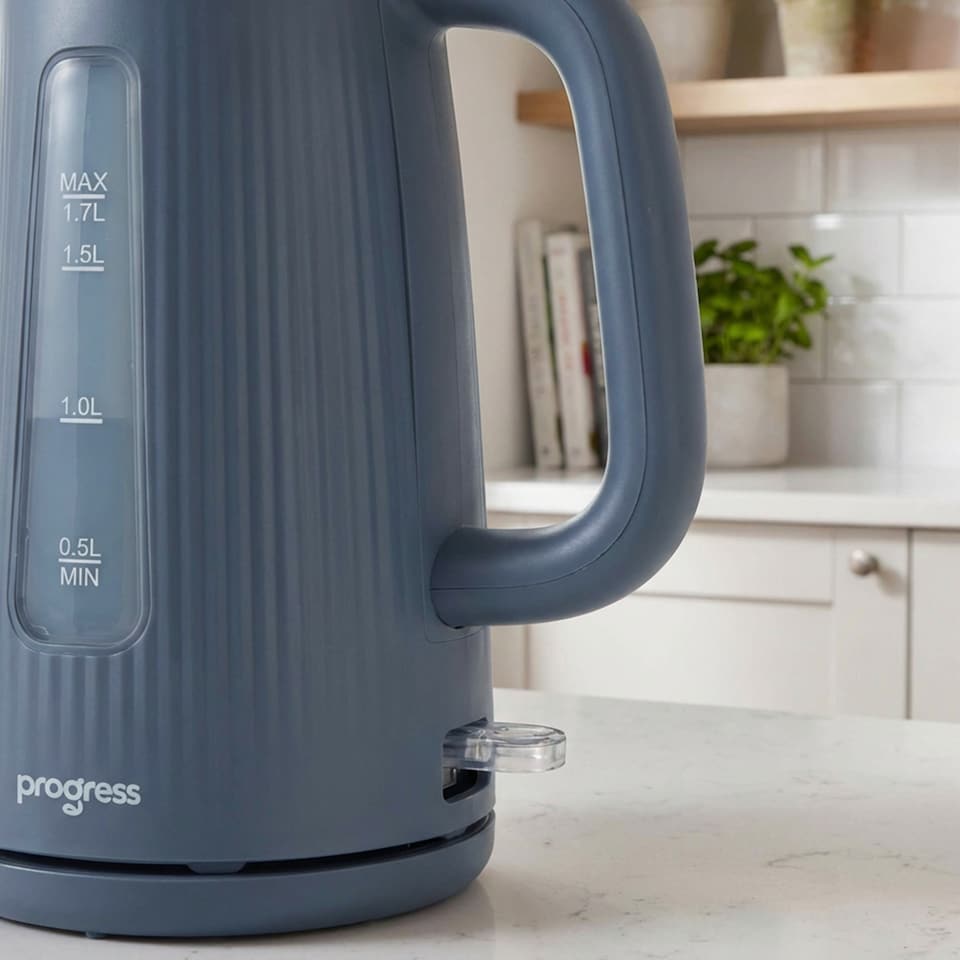 image 1 of Progress Mellow Blue Rapid Boil Kettle 1.7L