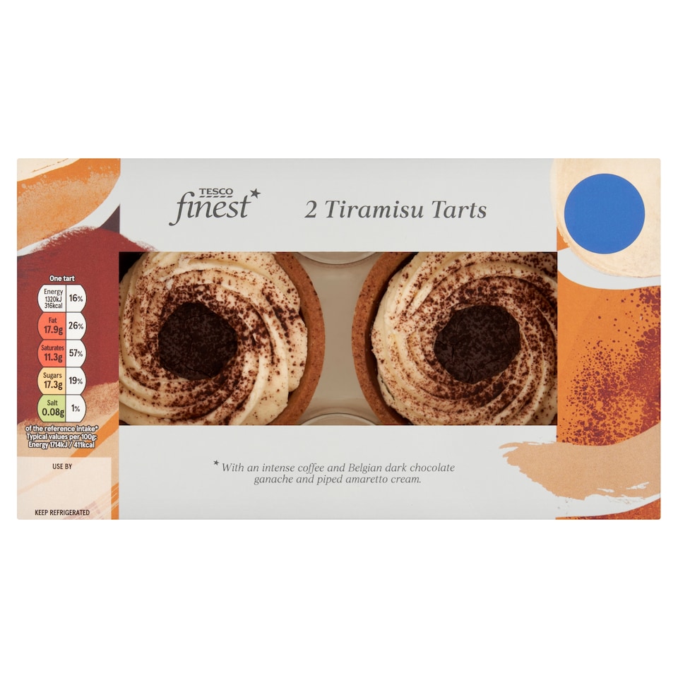 Tesco Finest 2 Tiramisu Tarts