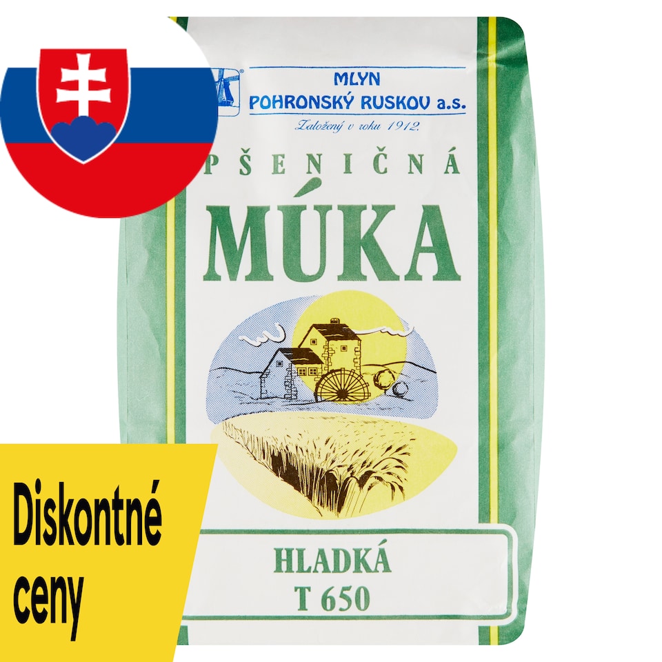 Mlyn Pohronský Ruskov Wheat Flour Smooth T 650 1 kg