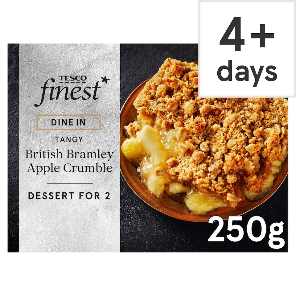 Tesco Finest British Bramley Apple Crumble 250g