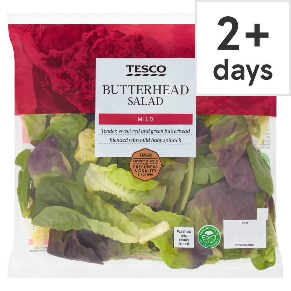 Tesco Butterhead Salad 80G Tesco Groceries