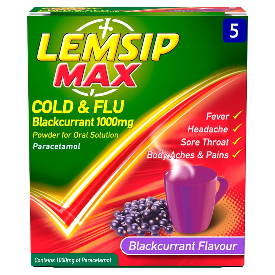 Lemsip Max Blackcurrant 5'S