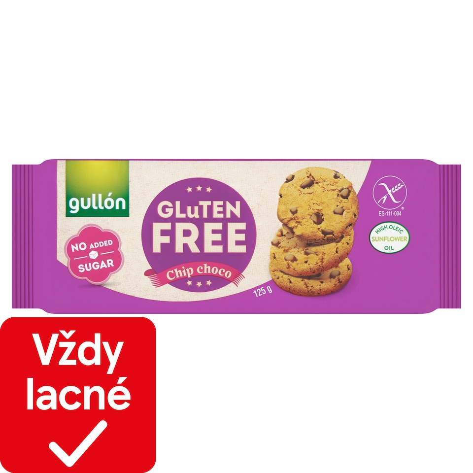 obrázok 1 z Gullón Chip Choco sušienky s kúskami čokolády 125 g