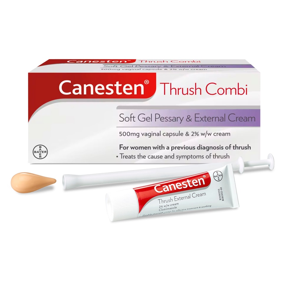 image 1 of Canesten Thrush Combi Soft Gel Pessary & Cream Combination