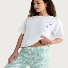 Cinnamoroll Pure Cotton Pyjama Set in Multi Green