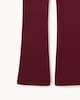 image 5 of F&F Girls Cotton Rich Ribbed Flared Leggings in Burgundy
