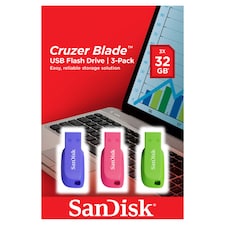 SanDisk Cruzer Blade USB Triple Pack 32gb