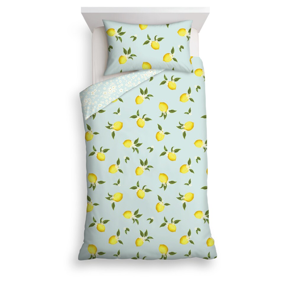 Tesco Lemons Duvet Set Single Tesco Groceries