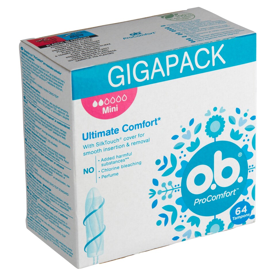 Obrázek 1 pro produkt O.B. ProComfort Mini tampony 64 ks
