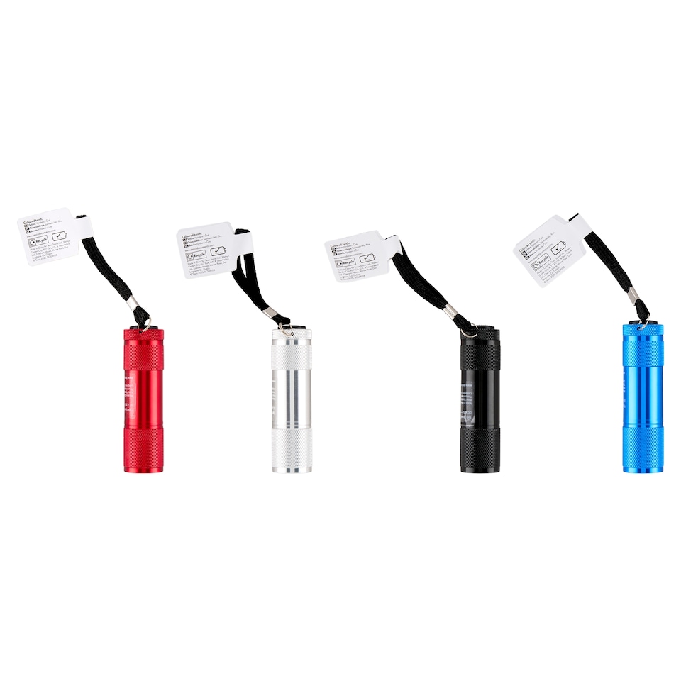 Tesco 9 LED Coloured Torch