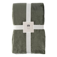 F&F Home Green Super Soft Throw