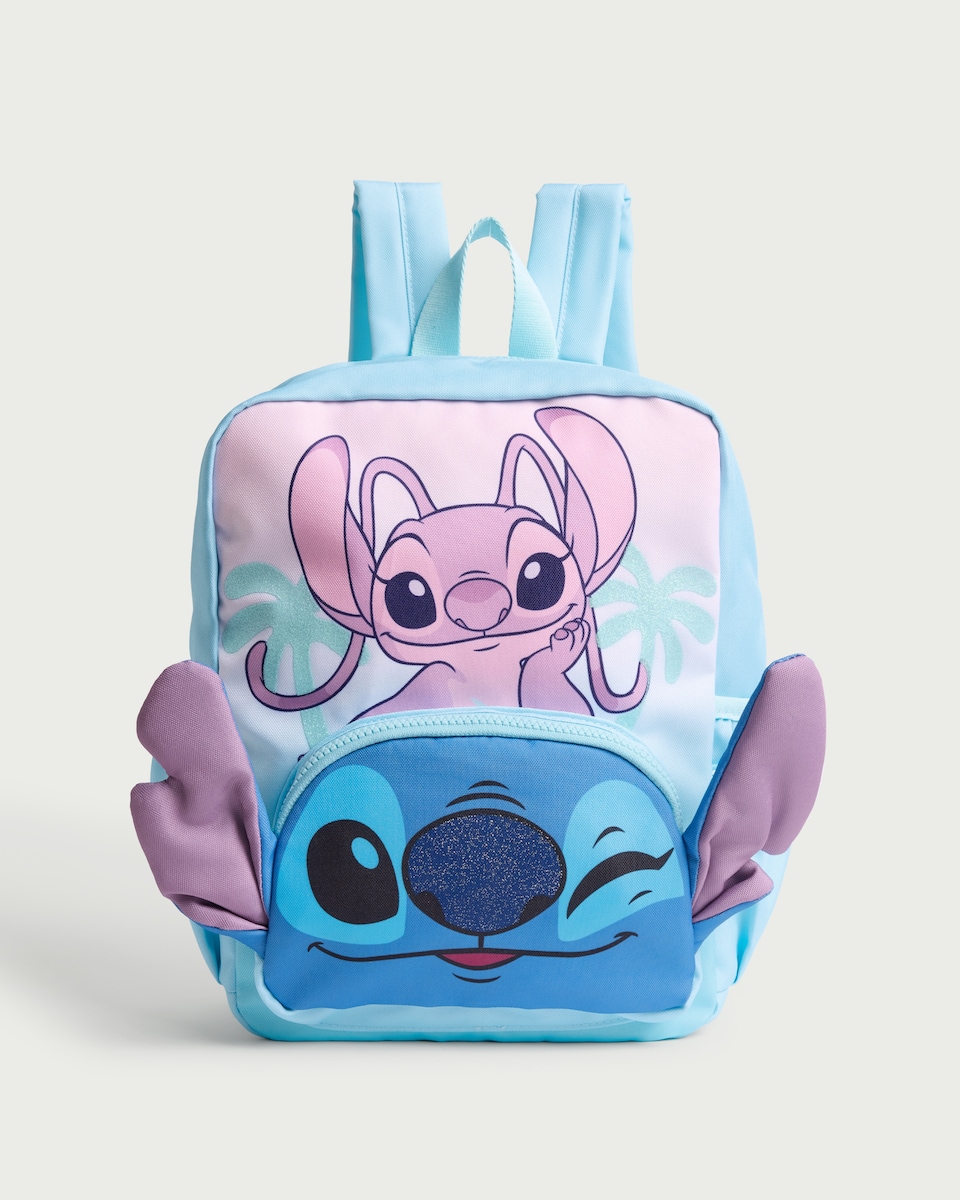 image 1 of Disney Stitch and Angel Backpack in Blue
