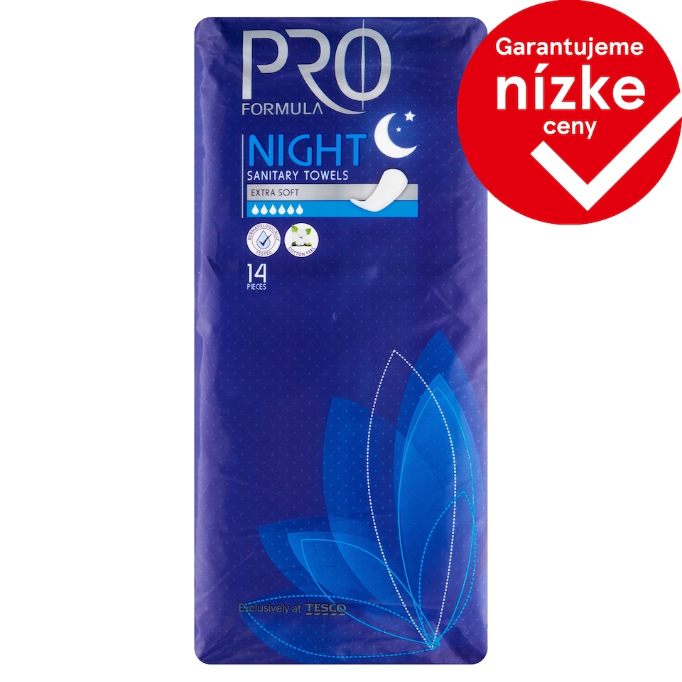 Tesco Pro Formula Night hygienické vložky 14 ks