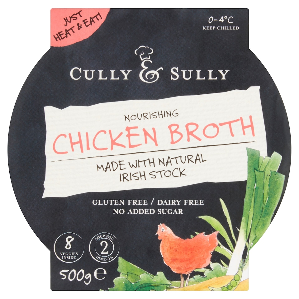 Cully And Sully Chicken And Vegetable Broth 550G