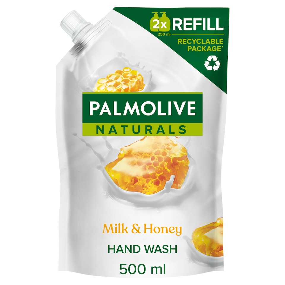 Palmolive Naturals Milk & Honey folyékony szappan utántöltő 500 ml  1. kép