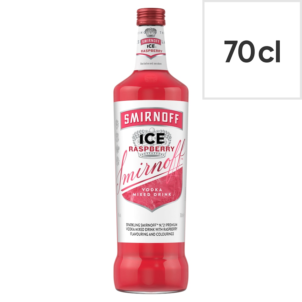 image 1 of Smirnoff Ice Raspberry Vodka Mixed Drink 70Cl