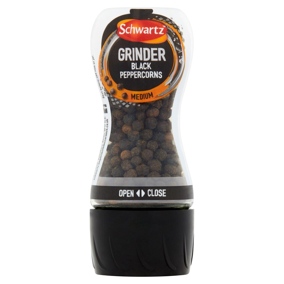Schwartz Twist And Taste Black Peppercorns 35G