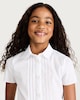 image 2 of F&F School Girls 2-Pack Pintuck Shirts in White