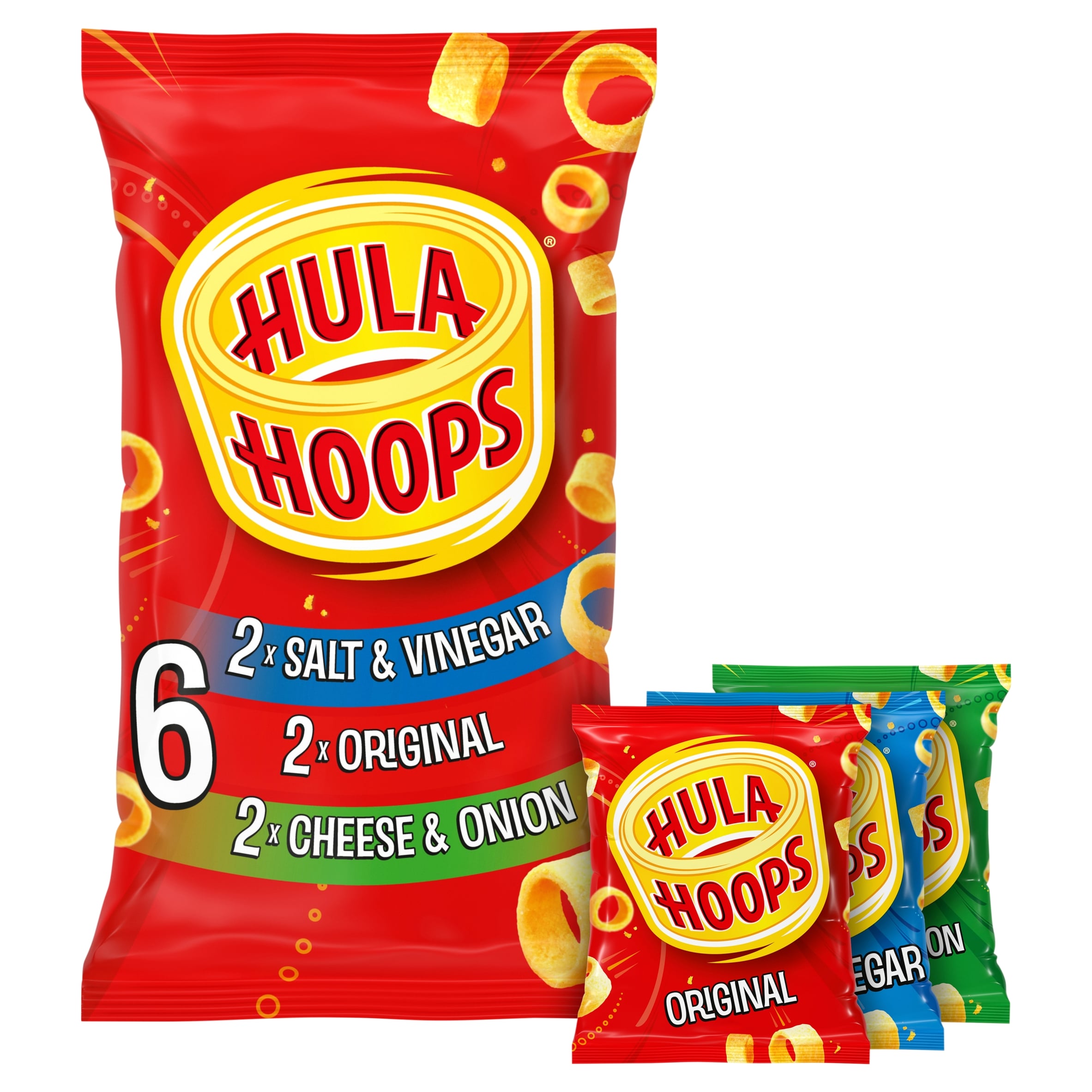 Hula Hoops Variety Multipack Crisps 6x24g