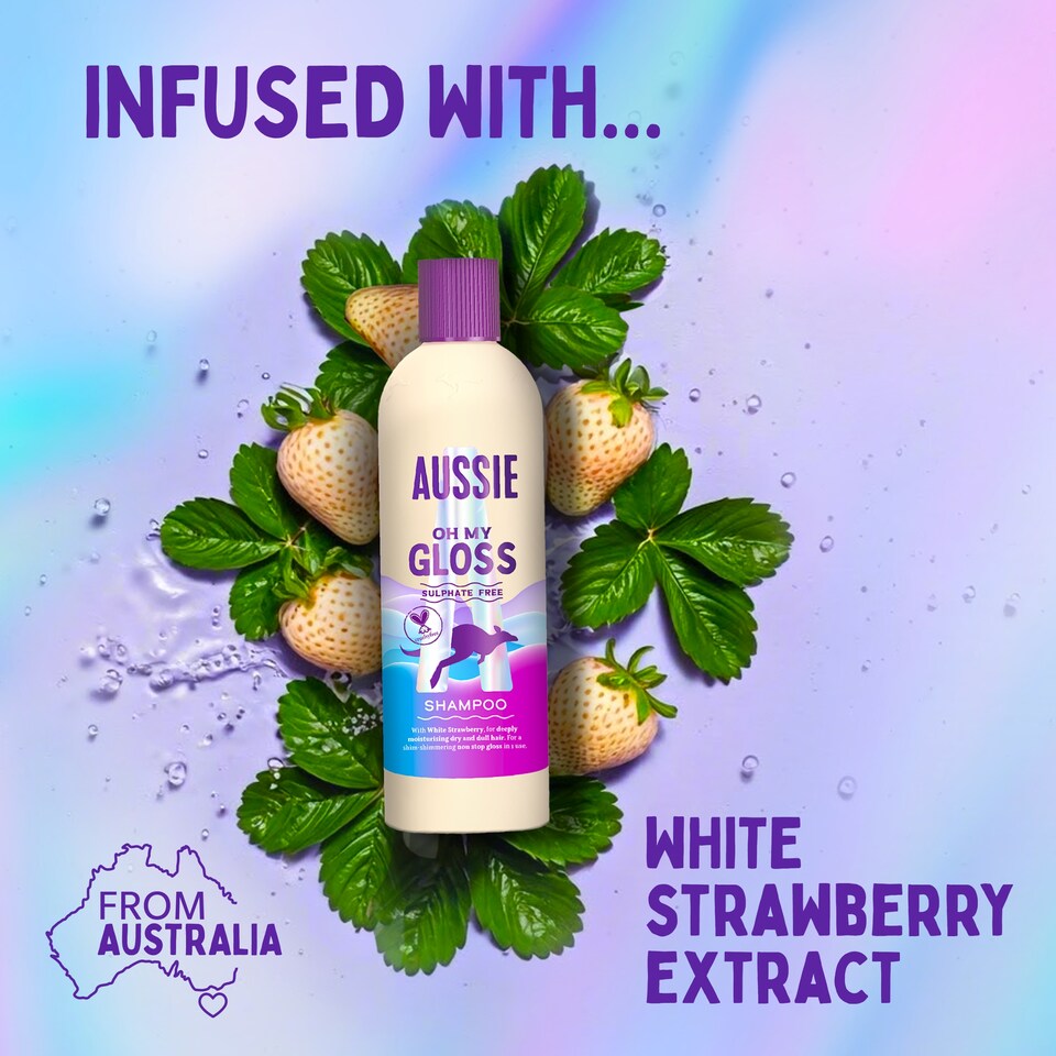 image 1 of Aussie Oh My Gloss Hydrating Shampoo 300ml