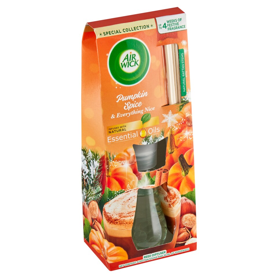 image 1 of Air Wick Essential Oils Reed Diffuser Pumpkin Spice & Everything Nice 30 ml