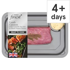 Tesco Finest Lamb Cannon with Cornish Sea Salt & Black Pepper Butter