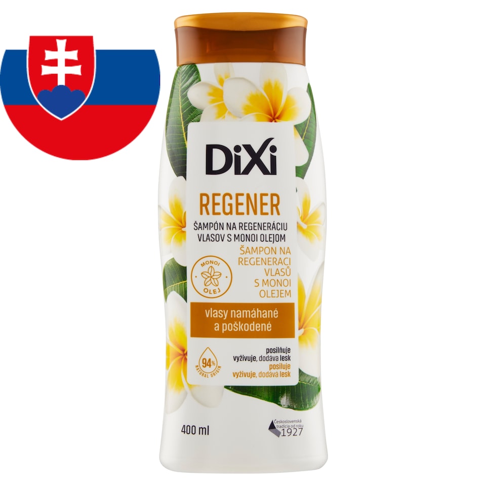 obrázok 1 z Dixi Regener šampón na regeneráciu vlasov s monoi olejom 400 ml