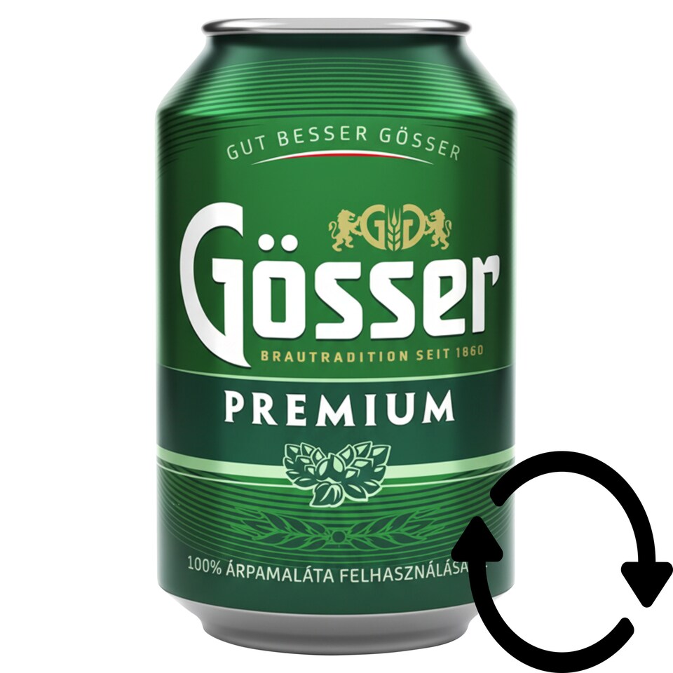 Gösser Premium minőségi világos sör 5% 330 ml