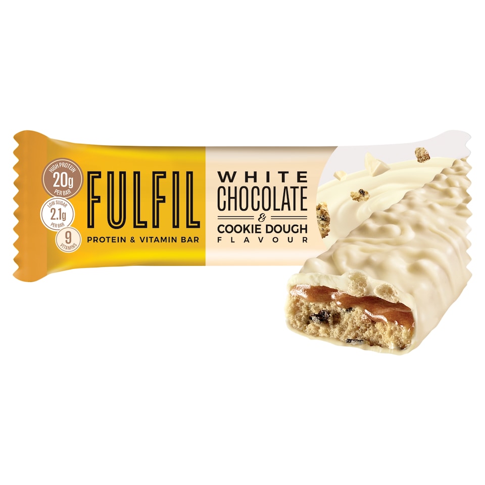 image 1 of Fulfil White Chocolate Cokie Dough Vitamin Protein Bar 55G