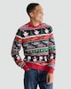 image 2 of F&F Pure Cotton Tis the Season Christmas Print Jumper in Red