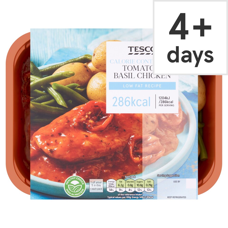 Tesco Calorie Controlled Tomato & Basil Chicken 380G Tesco Groceries