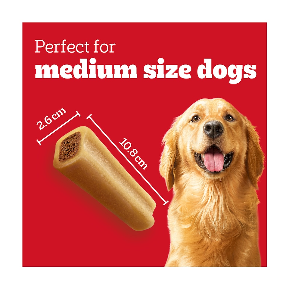 image 1 of Pedigree Jumbone Medium Dog Treats Beef & Poultry 2 Chews 180g