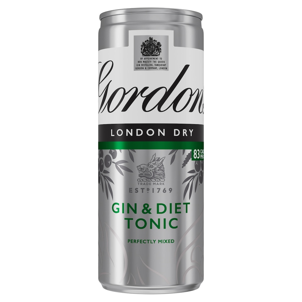 image 1 of Gordon's Dry Gin & Slimline Tonic Premixed Can 5% Vol 250ml