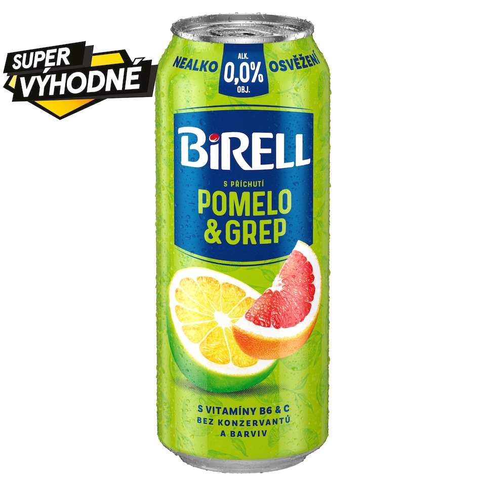 image 1 of Birell Pomelo & Grapefruit Flavor 0.5L